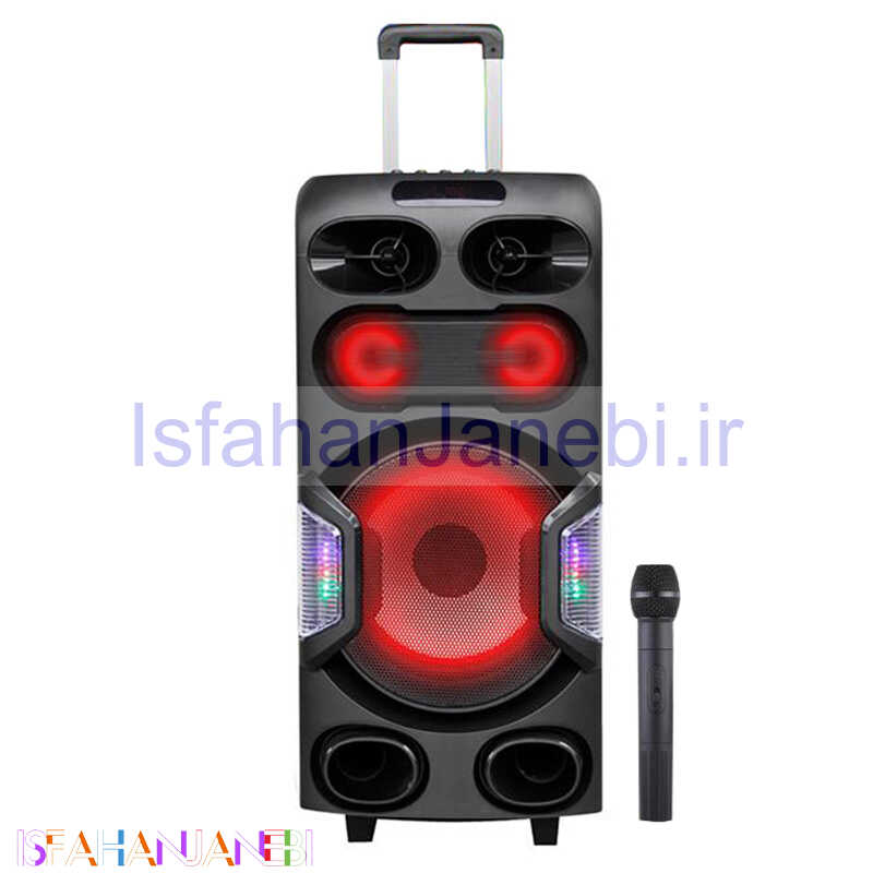 اصفهان جانبی-اسپیکر چمدانی بلوتوثی رم و فلش خور TSCO TS-1910 + میکروفن