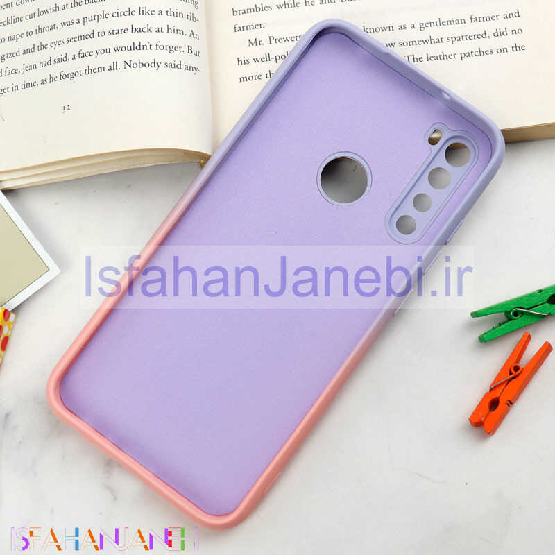 اصفهان جانبی-قاب سیلیکونی محافظ لنزدار دو رنگ Xiaomi Redmi Note 8