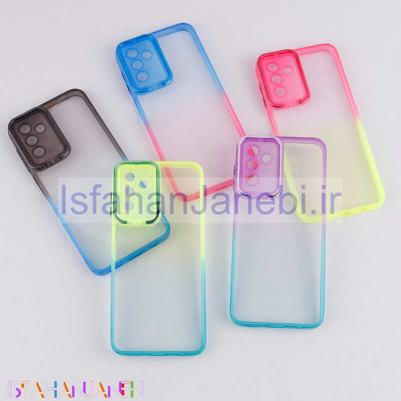 اصفهان جانبی-قاب ضد ضربه استند شو دور رنگی محافظ لنزدار Samsung Galaxy A13 5G / A04s