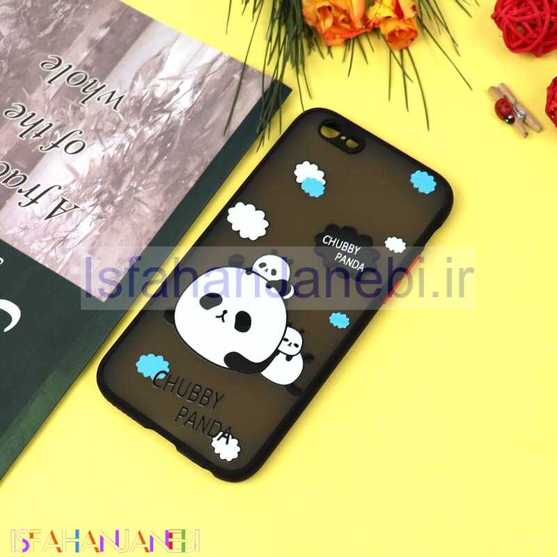 اصفهان جانبی-قاب PC مات محافظ لنزدار طرحدار پاندا آیفون iPhone 6 / 6s