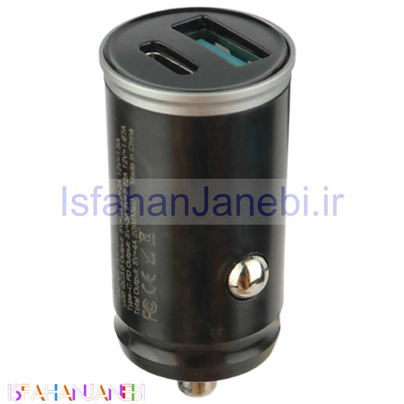 اصفهان جانبی-شارژر فندکی فست شارژ Joyroom C-A43 3A QC3.0 PD 20W