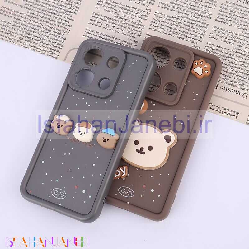 اصفهان جانبی-قاب سیلیکونی سولید شیائومی Redmi Note 13 Pro 4G محافظ لنزدار