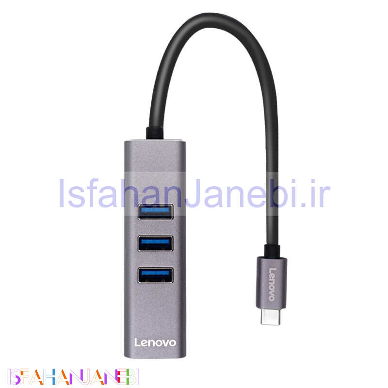 اصفهان جانبی-هاب 4 پورت Type-C لنوو LX0808