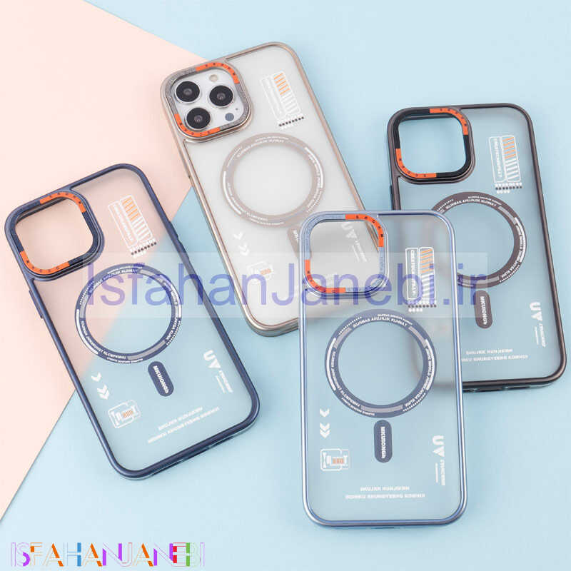 اصفهان جانبی-قاب ضد ضربه اورجینال MKUIONGH مگ سیف طرح دار iPhone 13 Pro Max