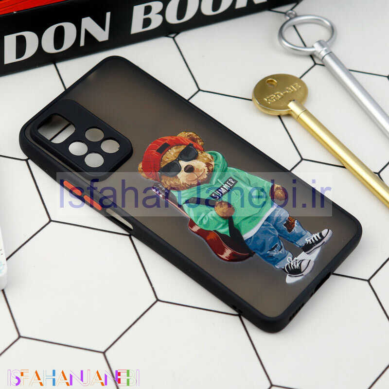 اصفهان جانبی-قاب PC مات محافظ لنزدار طرحدار Xiaomi Redmi Note 11 Pro Plus