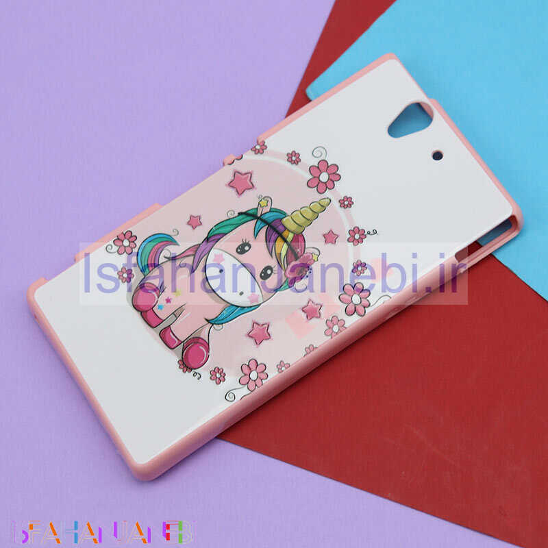 اصفهان جانبی-قاب فانتزی برجسته صورتی طرح کارتونی Sony Xperia Z
