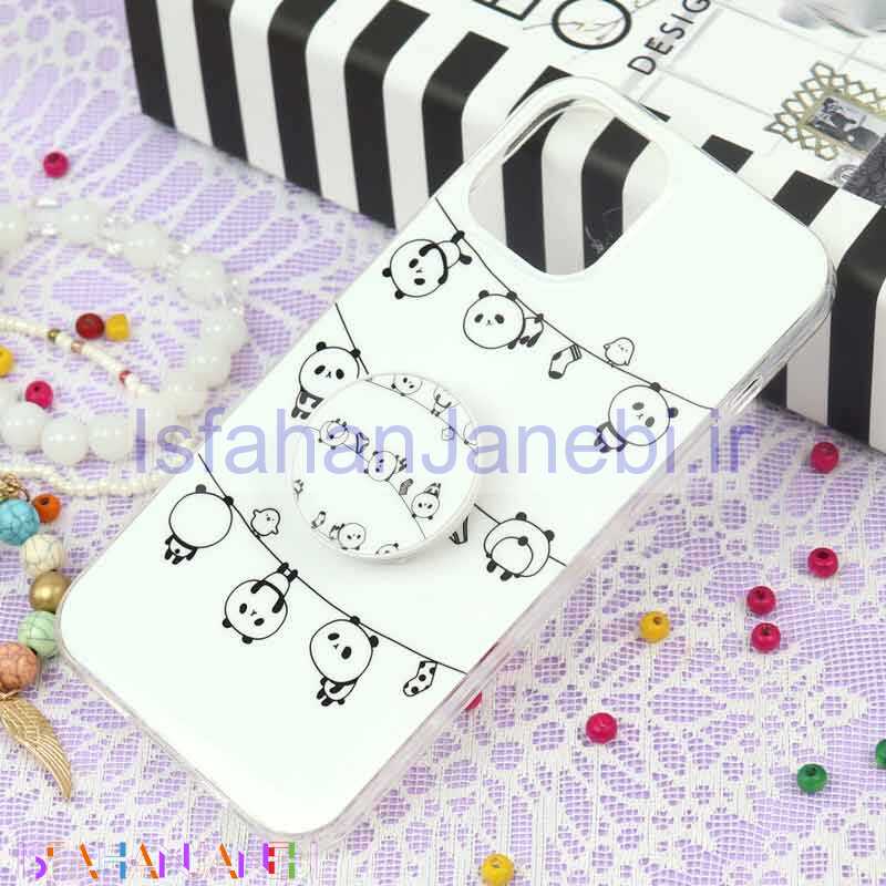 اصفهان جانبی-قاب سوپر IMD دور شفاف پاپ سوکت دار iPhone 12 Pro Max پاندا
