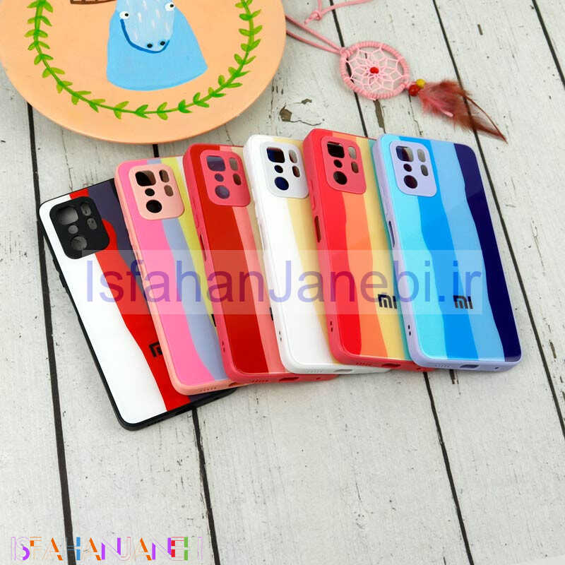 اصفهان جانبی-قاب محافظ لنزدار پشت گلسی آبرنگی Xiaomi Poco X3 GT