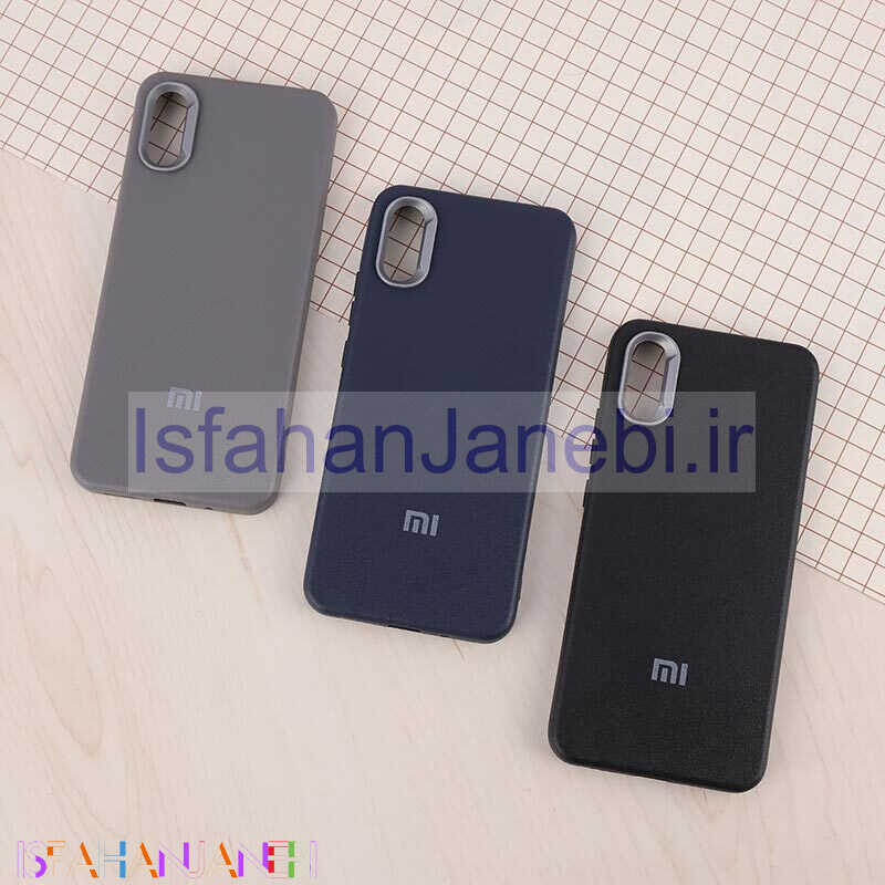 اصفهان جانبی-قاب چرمی ژله ای Leather شیائومی Redmi 9A لوگودار
