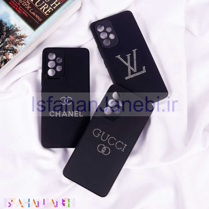 اصفهان جانبی-قاب PVD نگین دار Ipefet محافظ لنزدار Samsung Galaxy A53 5G مشکی