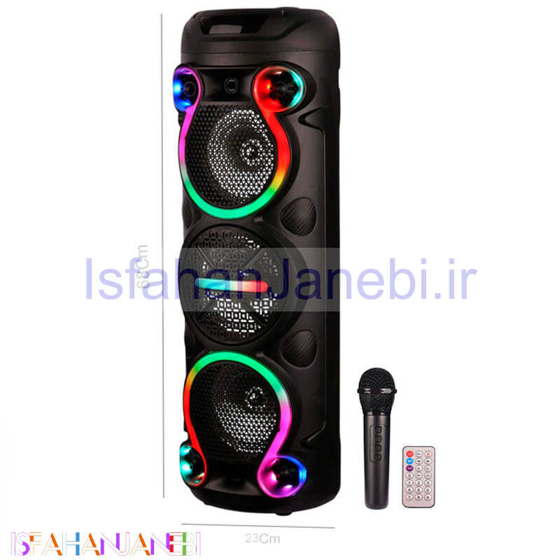اصفهان جانبی-اسپیکر چمدانی بلوتوثی سینگ ای ZQS6302 + میکروفون و ریموت کنترل