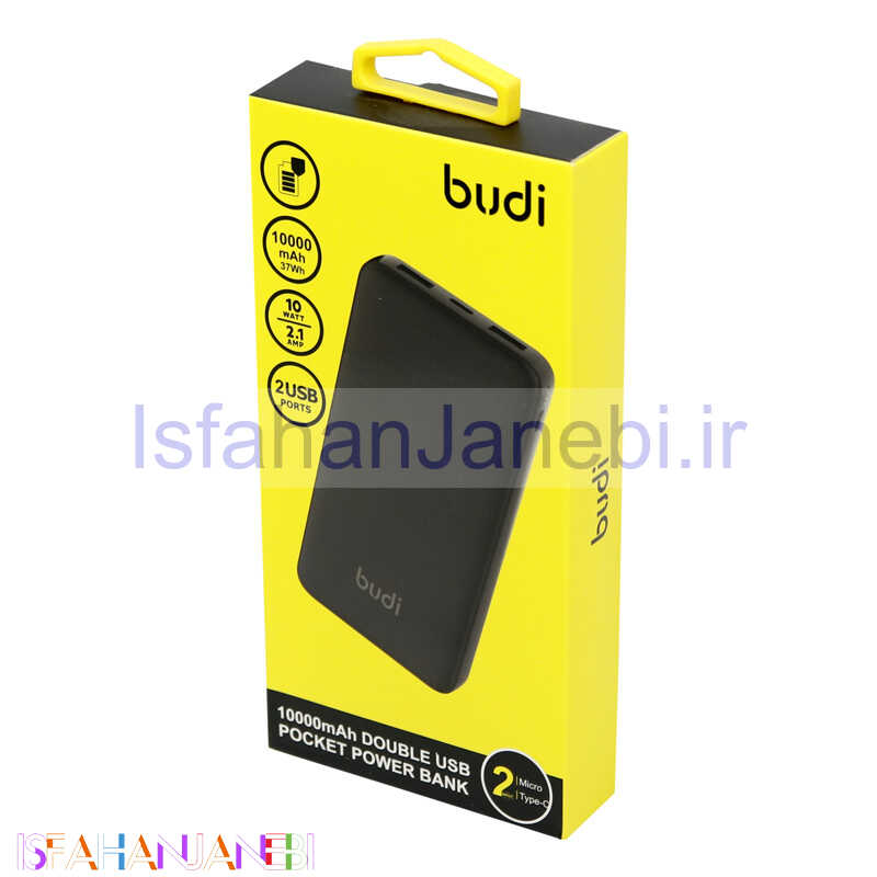 اصفهان جانبی-پاوربانک 10000 بودی Budi M8J095-BLK