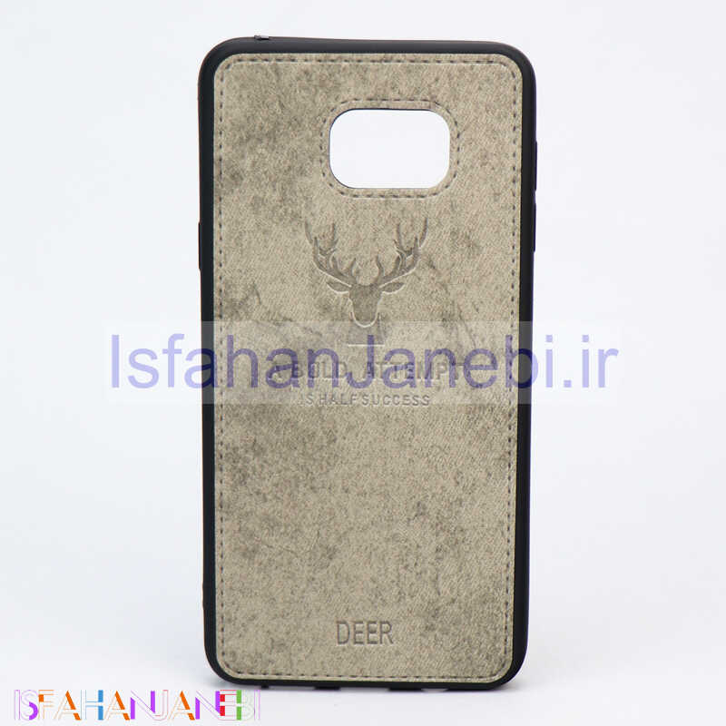اصفهان جانبی-قاب چرمی طرح گوزن Samsung Note 5 طوسی