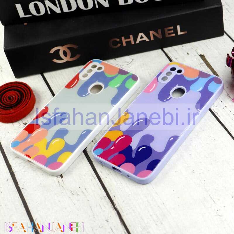 اصفهان جانبی-قاب طرحدار پشت گلسی محافظ لنزدار Samsung Galaxy A11