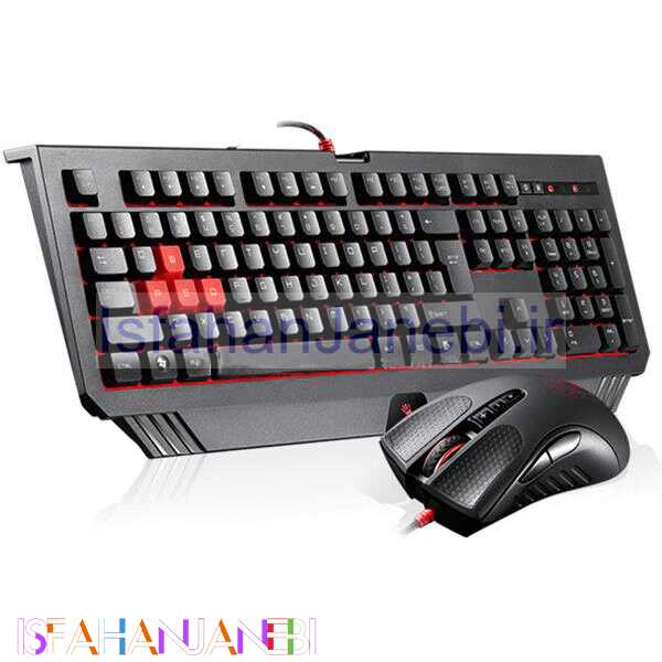 اصفهان جانبی-کیبورد و موس گیمینگ ای فورتک bloody B1500