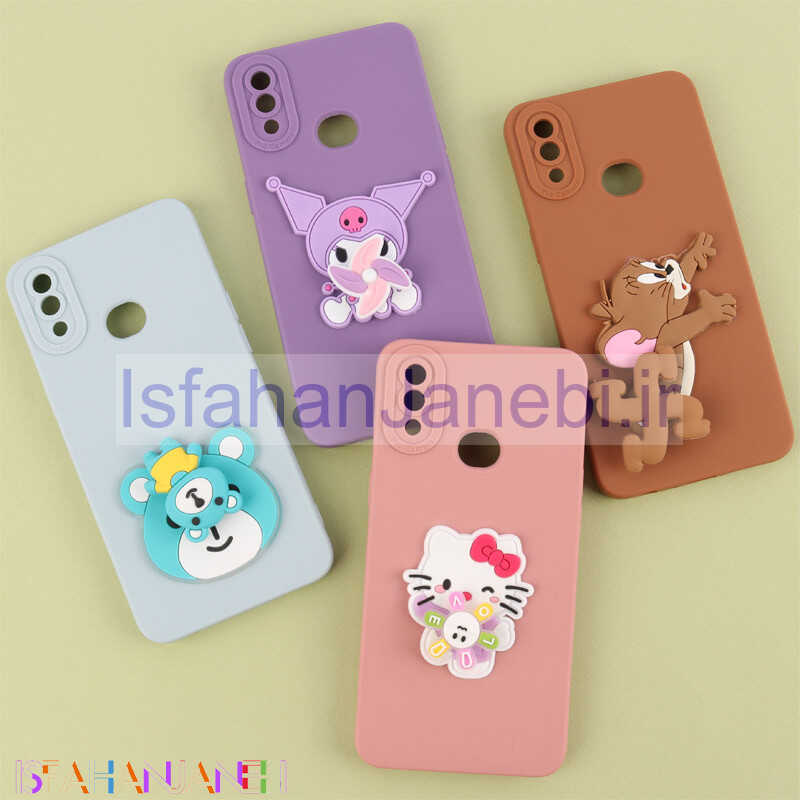 اصفهان جانبی-قاب سیلیکونی اسپینردار محافظ لنزدار سامسونگ Galaxy A10s