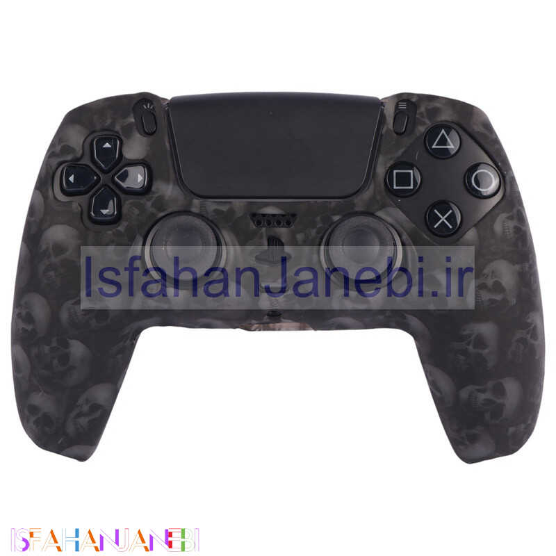 اصفهان جانبی-روکش دسته بازی PS5 طرح اسکلت زمینه مشکی کد 5