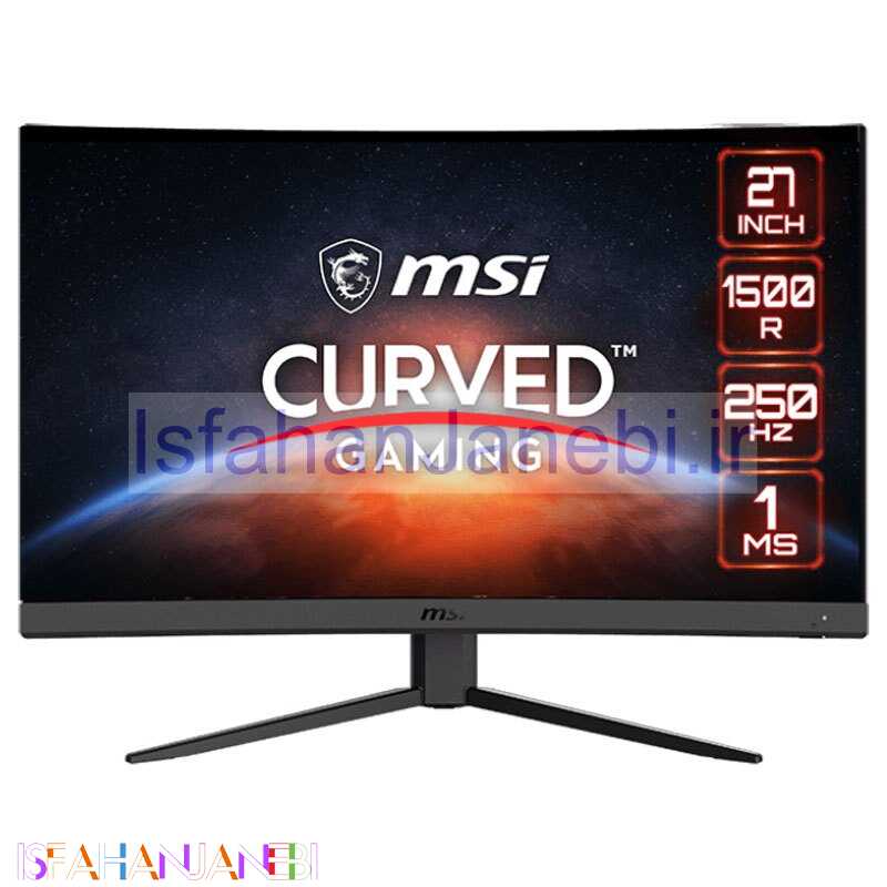 اصفهان جانبی-مانیتور گیمینگ خمیده ام اس آی G27C4X سایز 27 اینچ