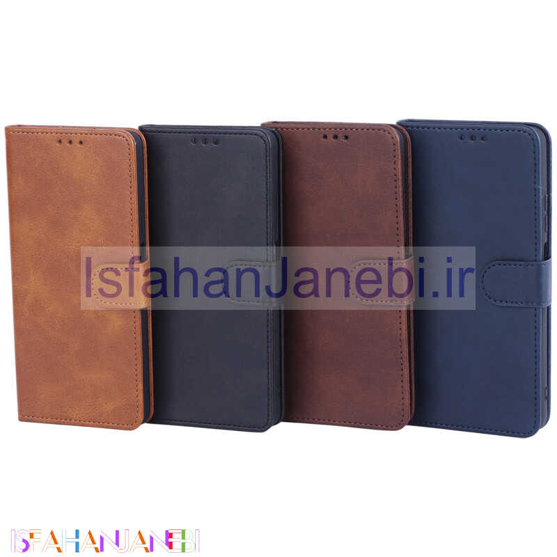 اصفهان جانبی-کیف چرمی مگنتی محافظ لنزدار Xiaomi Poco X5 Pro 5G