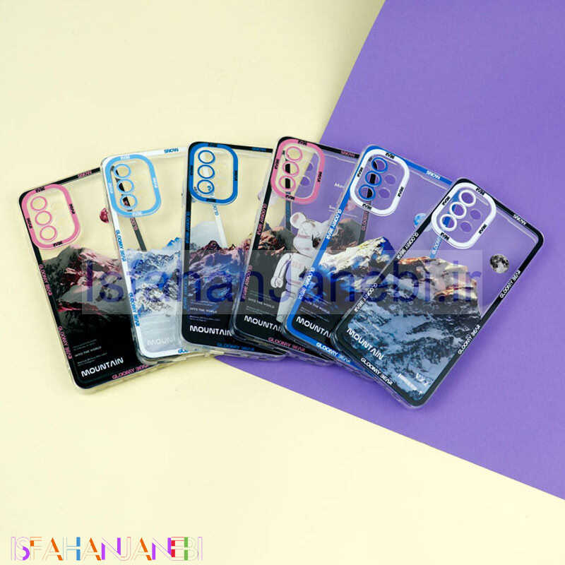 اصفهان جانبی-قاب ژله ای شفاف طرح کوهستان محافظ لنزدار Samsung Galaxy A32 4G
