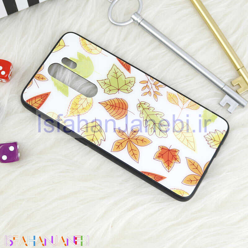 اصفهان جانبی-قاب پشت گلسی طرحدار برگ پاییزی Xiaomi Redmi Note 8 Pro
