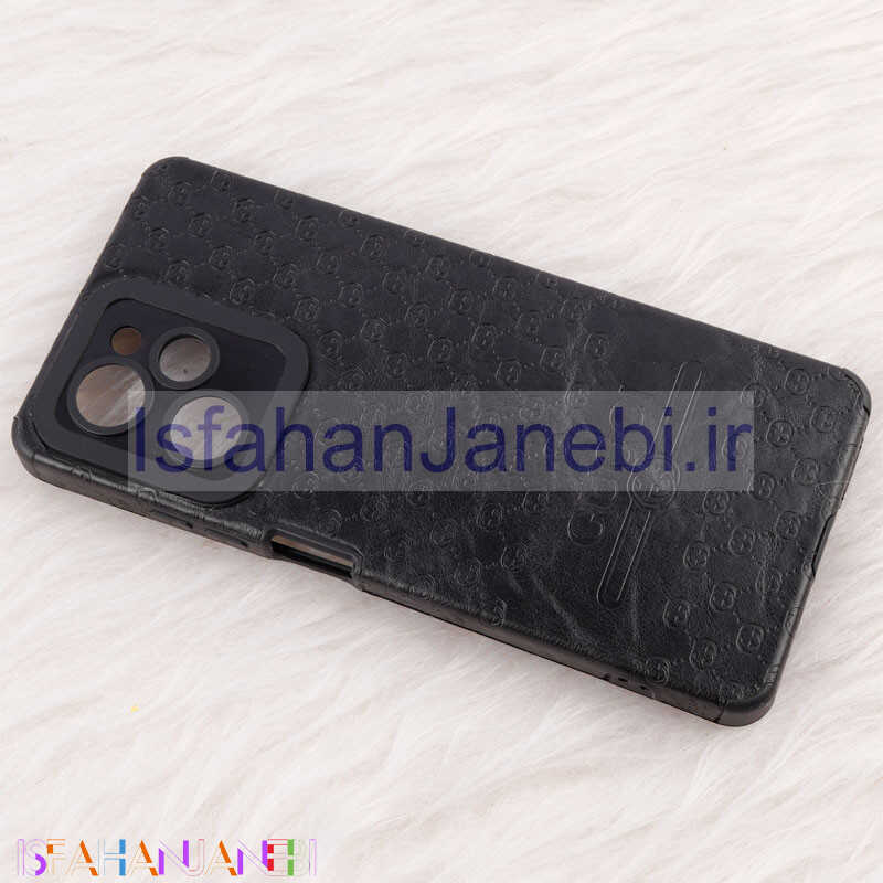 اصفهان جانبی-قاب چرمی Epimax طرح Gucci محافظ لنزدار Xiaomi Poco X5 Pro