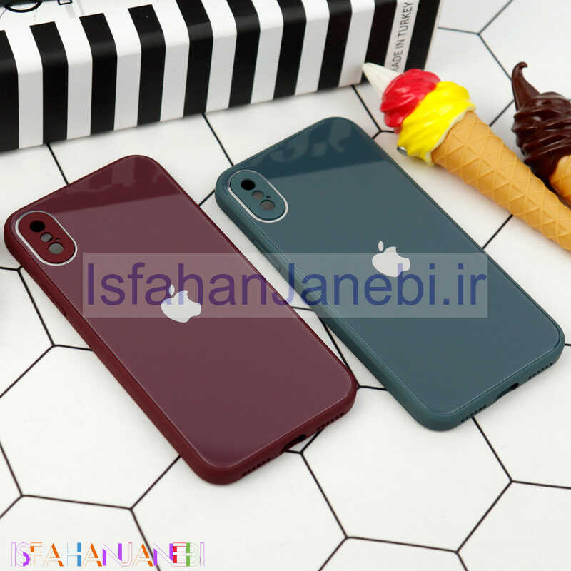 اصفهان جانبی-قاب محافظ لنزدار My Case پشت گلسی iPhone X/XS