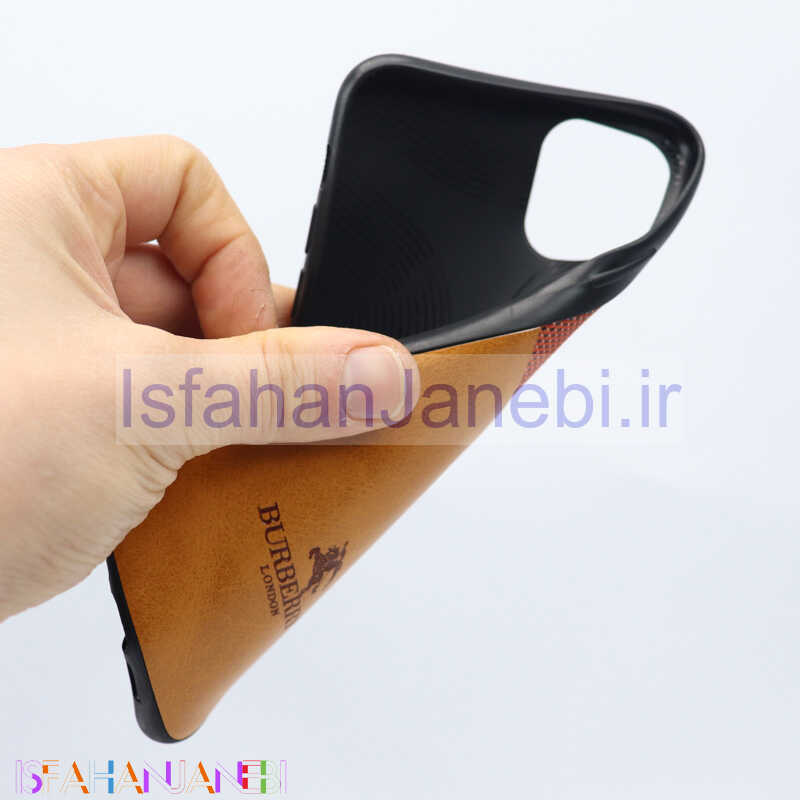 اصفهان جانبی-قاب چرمیBURBERRY سامسونگ A6 Plus