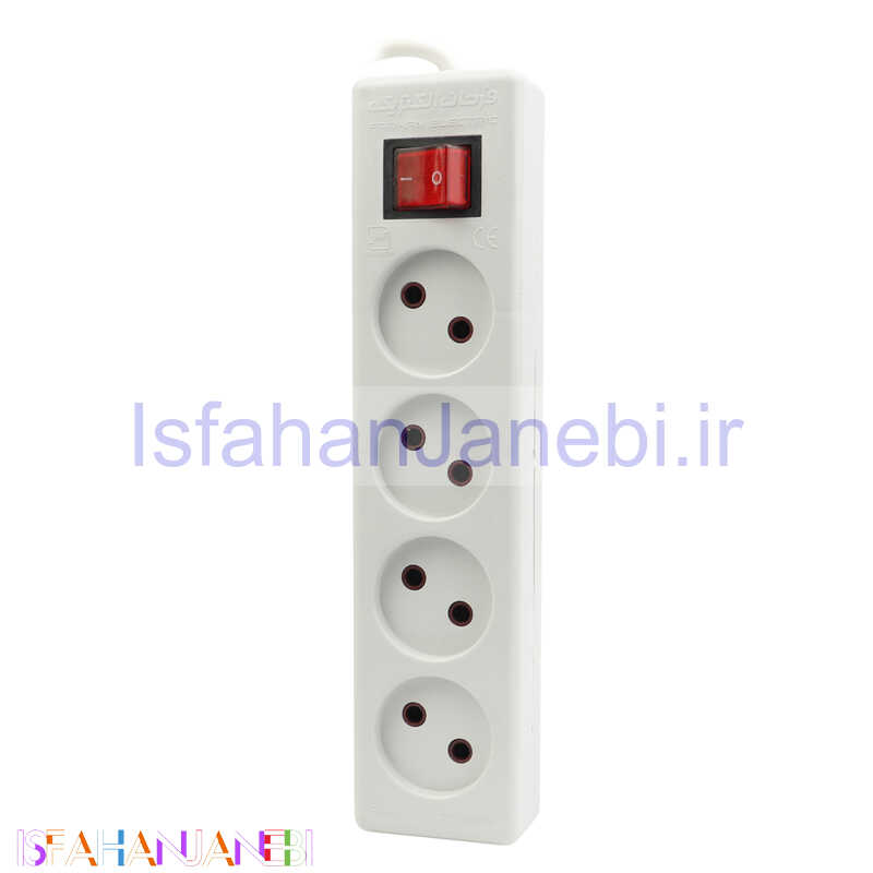 اصفهان جانبی-چند راهی 4 خانه برق Farhan Electric F444-5 با کابل 5 متری