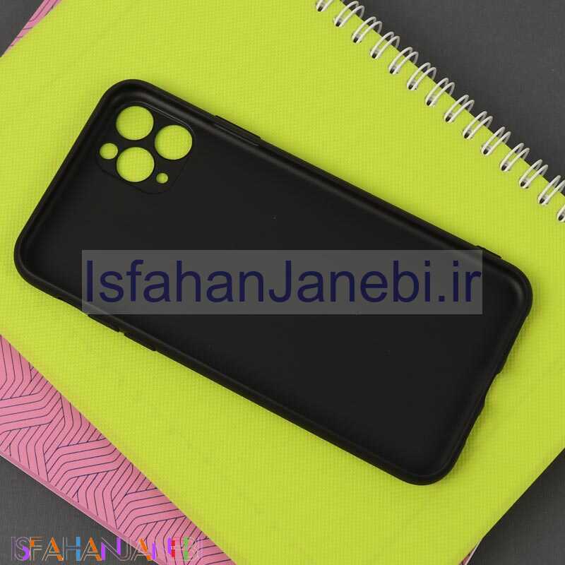 اصفهان جانبی-قاب طرحدار محافظ لنزدار مشکی YSL آیفون iPhone 12