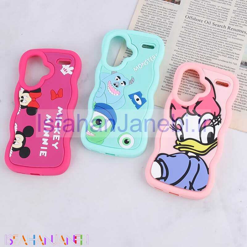 اصفهان جانبی-قاب موج دار شیائومی Redmi Note 13 Pro Plus عروسک برجسته طرح دار