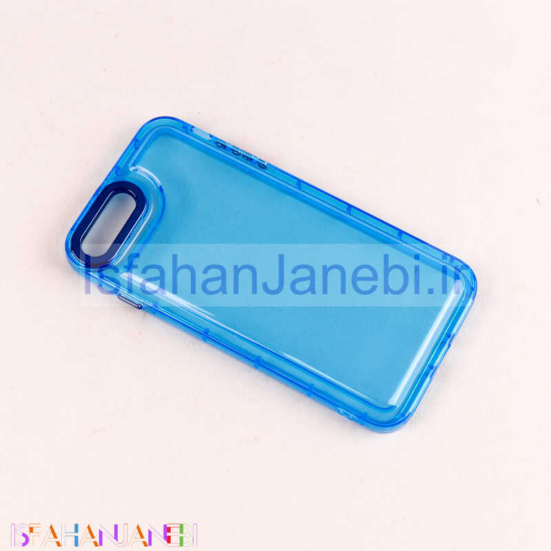 اصفهان جانبی-قاب متال ژله ای iPhone 7 Plus / 8 Plus آبی