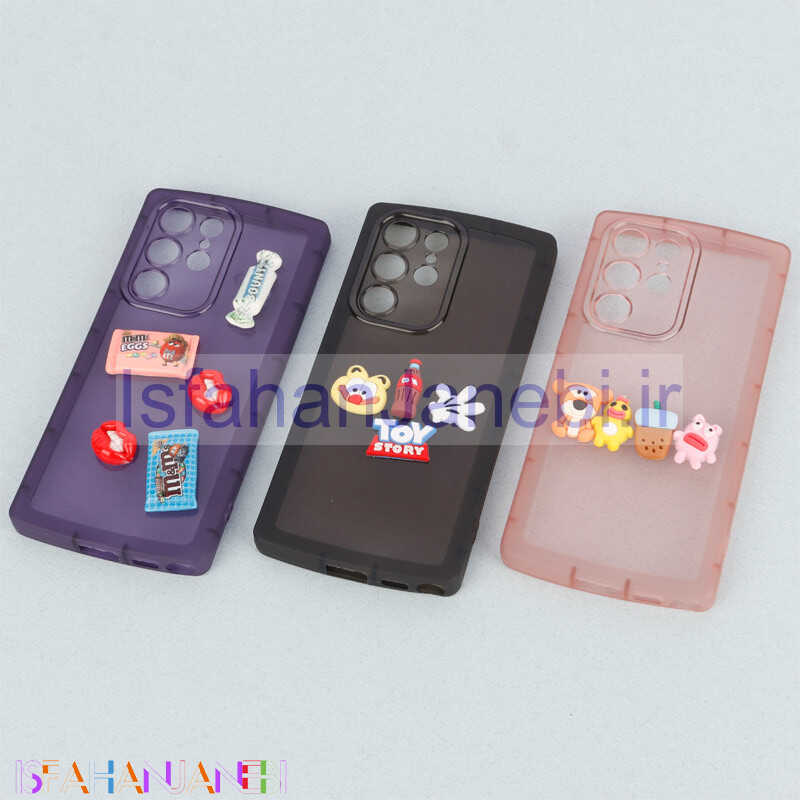 اصفهان جانبی-قاب متال ژله ای عروسک برجسته محافظ لنزدار Samsung Galaxy S23 Ultra