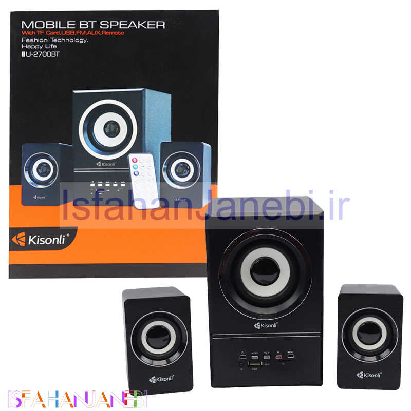 اصفهان جانبی-اسپیکر بلوتوثی رم و فلش خور Kisonli U-2700BT
