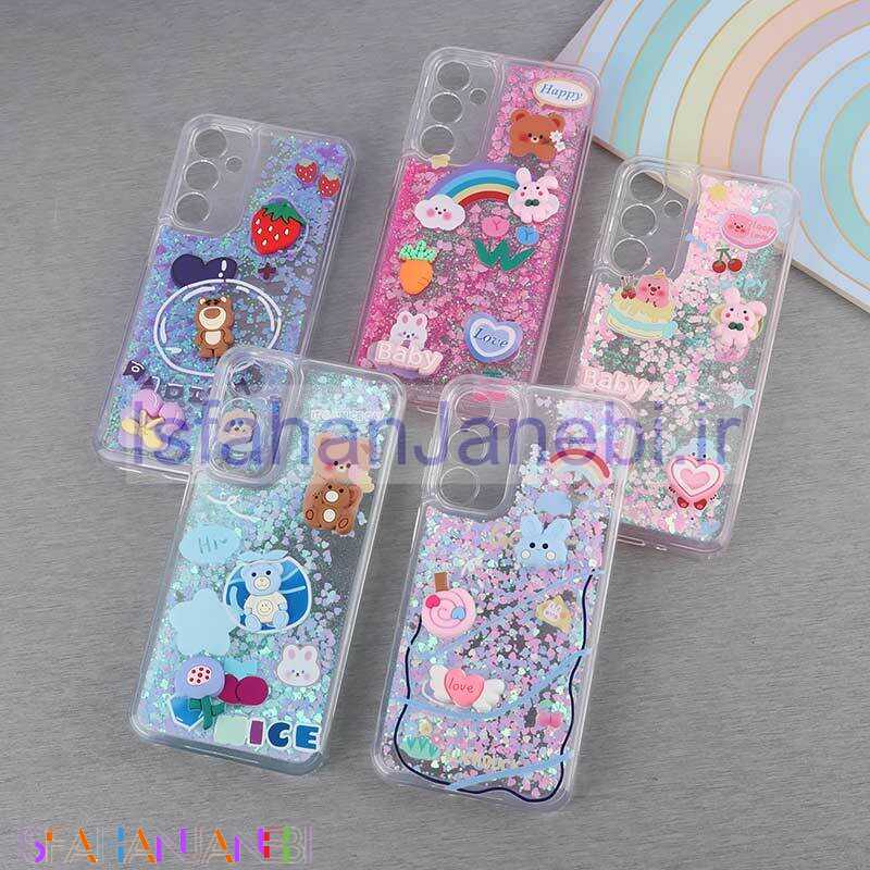 اصفهان جانبی-قاب آکواریومی سامسونگ Galaxy A16 4G / A16 5G عروسکی برجسته محافظ لنزدار