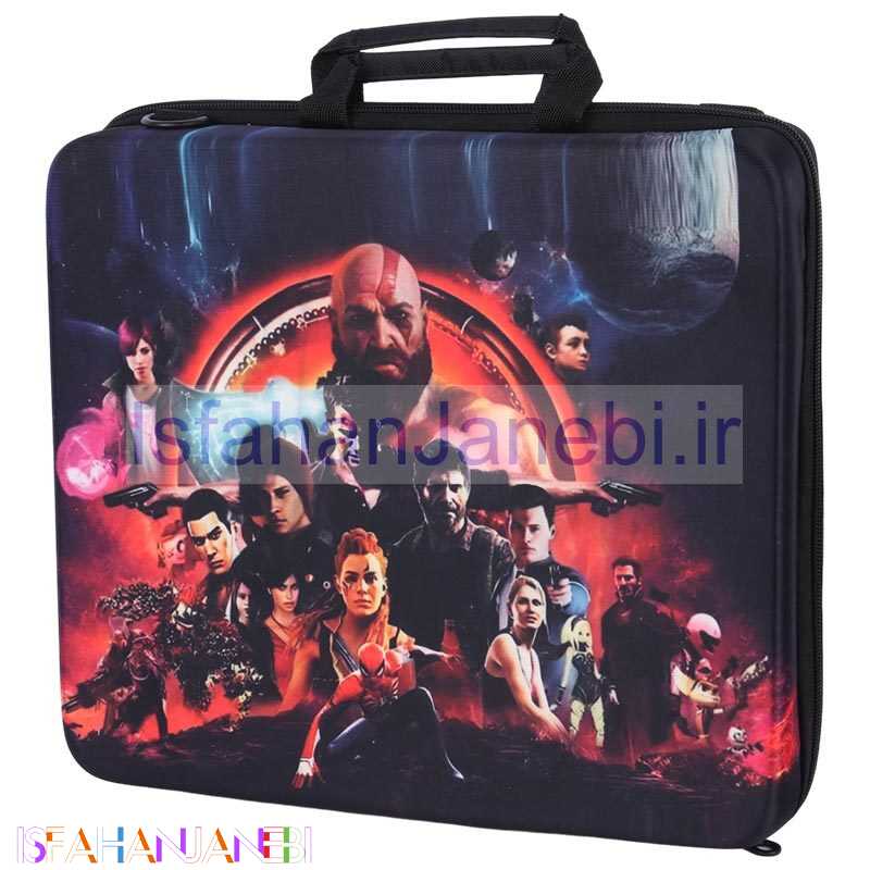 اصفهان جانبی-کیف کنسول بازی PS4 طرح Games زمینه مشکی