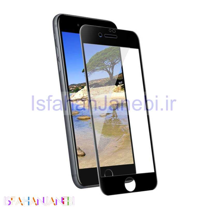 اصفهان جانبی-گلس تمام چسب 10D آیفون 7/8/SE 2020 iPhone مشکی