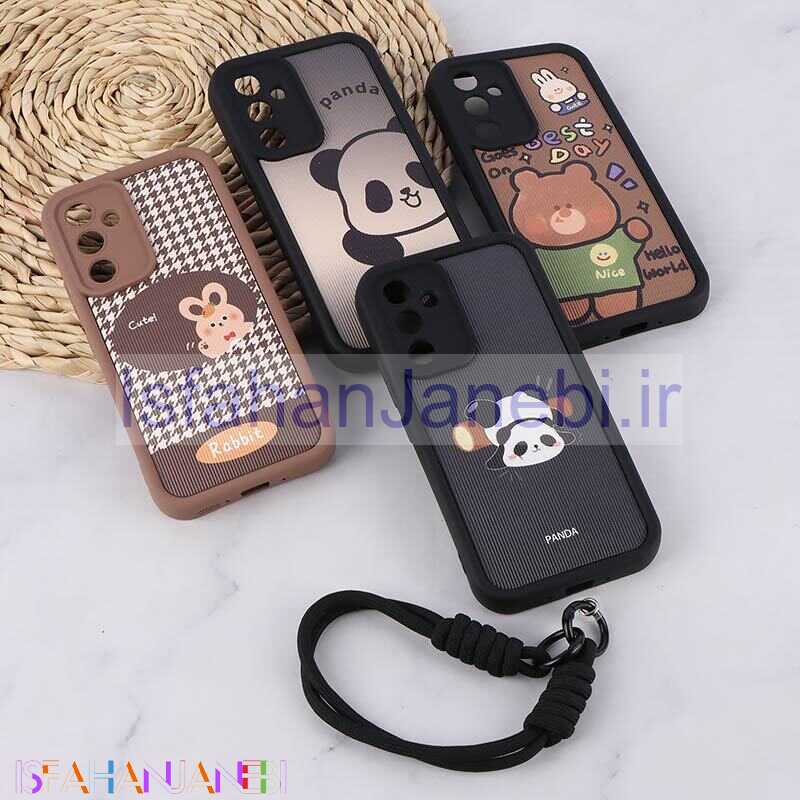 اصفهان جانبی-قاب کبریتی سولید سامسونگ Galaxy A54 محافظ لنزدار با بند مچی