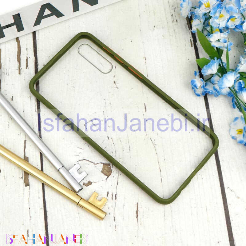 اصفهان جانبی-قاب PC شفاف Samsung Galaxy A30s / A50s سبز