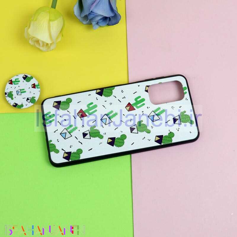 اصفهان جانبی-قاب فانتزی برجسته + پاپ سوکت طرح کاکتوس سامسونگ A32 سری D