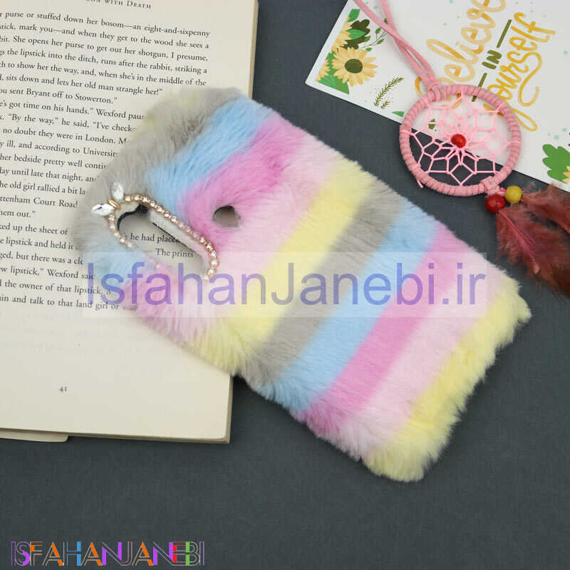 اصفهان جانبی-قاب پشمالو رنگین کمانی Xiaomi Redmi Note 8