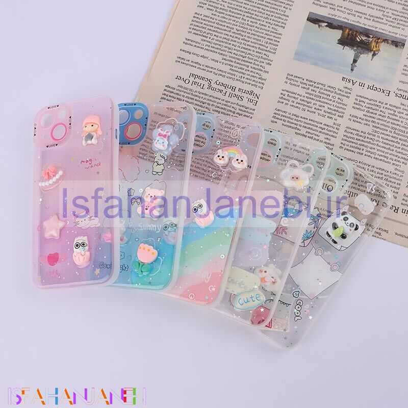 اصفهان جانبی-قاب اکلیلی آیفون iPhone 13 طرح Love محافظ لنزدار