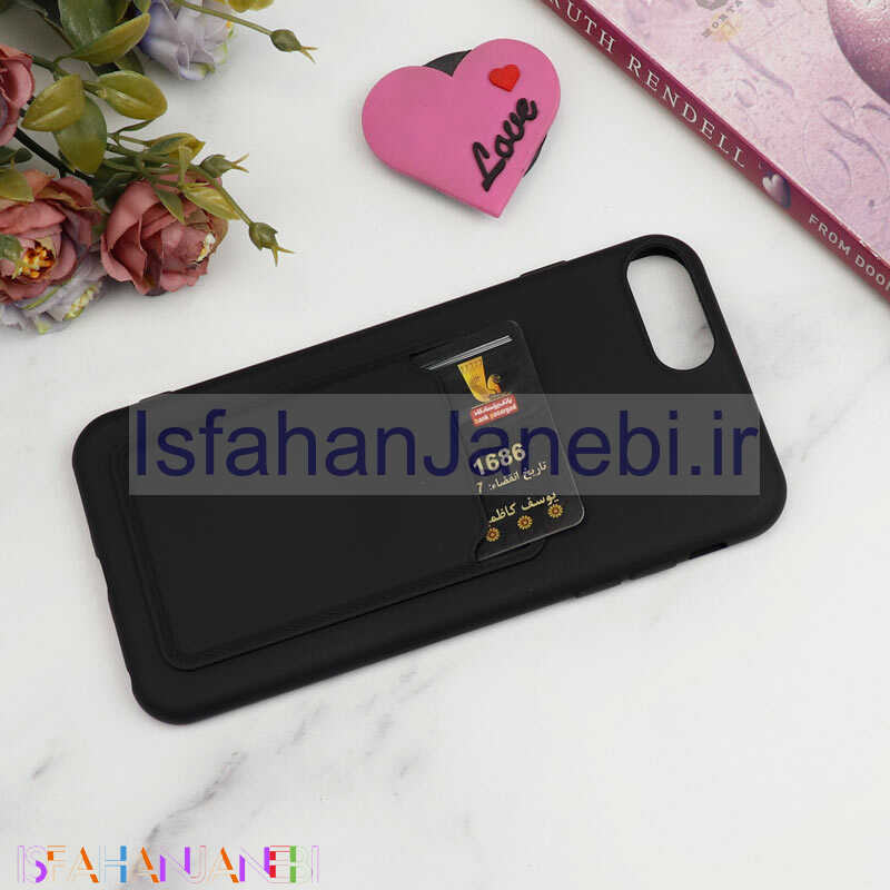 اصفهان جانبی-قاب سیلیکونی جاکارتی دار iPhone 7 Plus / 8 Plus