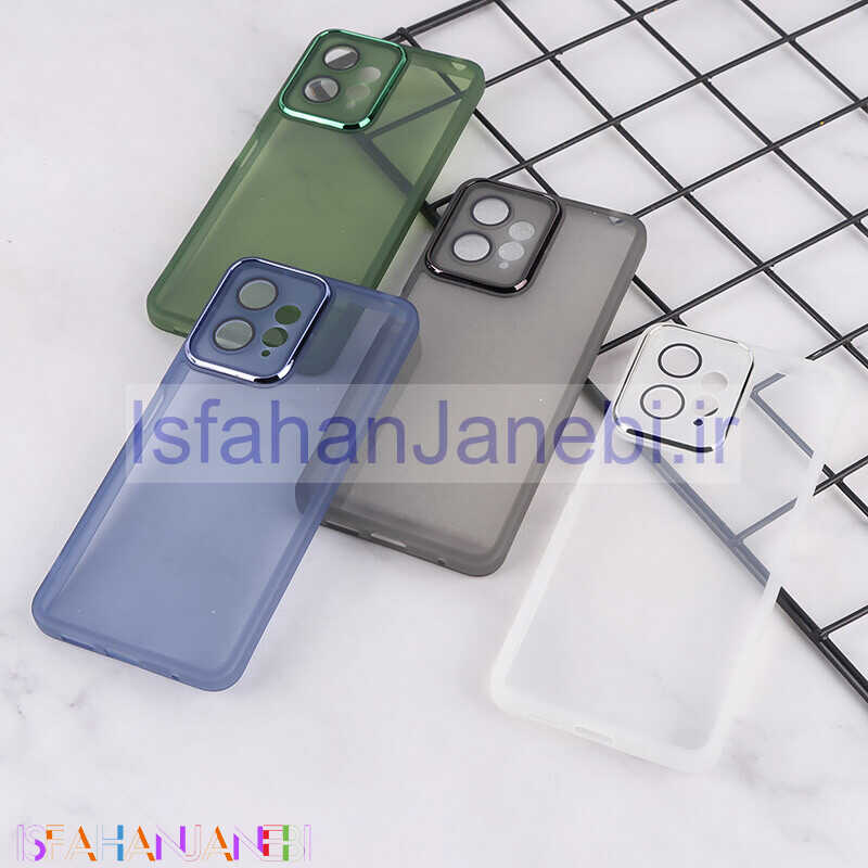 اصفهان جانبی-قاب Space شیائومی Redmi Note 12 4G دور محافظ متال محافظ لنزدار