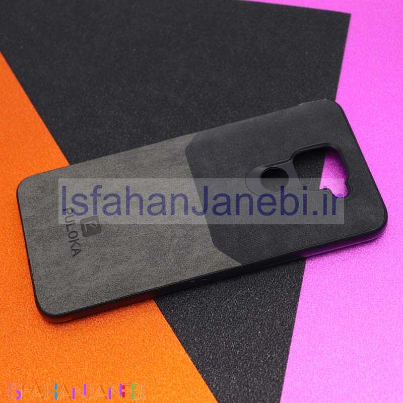اصفهان جانبی-قاب چرمی دوتیکه PULOKA شیائومی Redmi Note 9