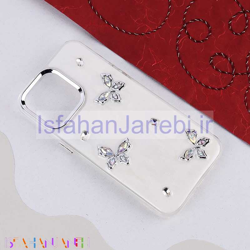 اصفهان جانبی-قاب اکلیلی Vip Max آیفون iPhone 15 Pro Max پروانه نگین دار