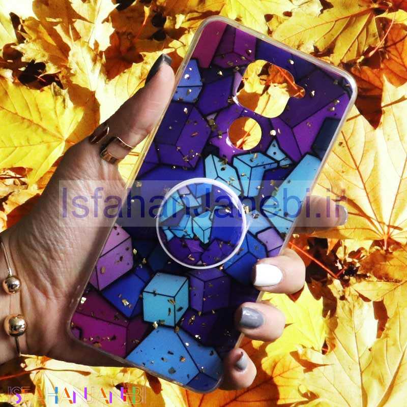 اصفهان جانبی-قاب رنگین کمانی پاپ سوکت دار خرچنگی کد7 شیائومی Redmi Note 9