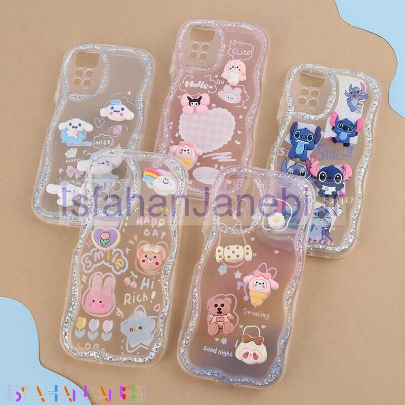 اصفهان جانبی-قاب شاینی شیائومی Redmi Note 11 / 11S 4G عروسکی محافظ لنزدار