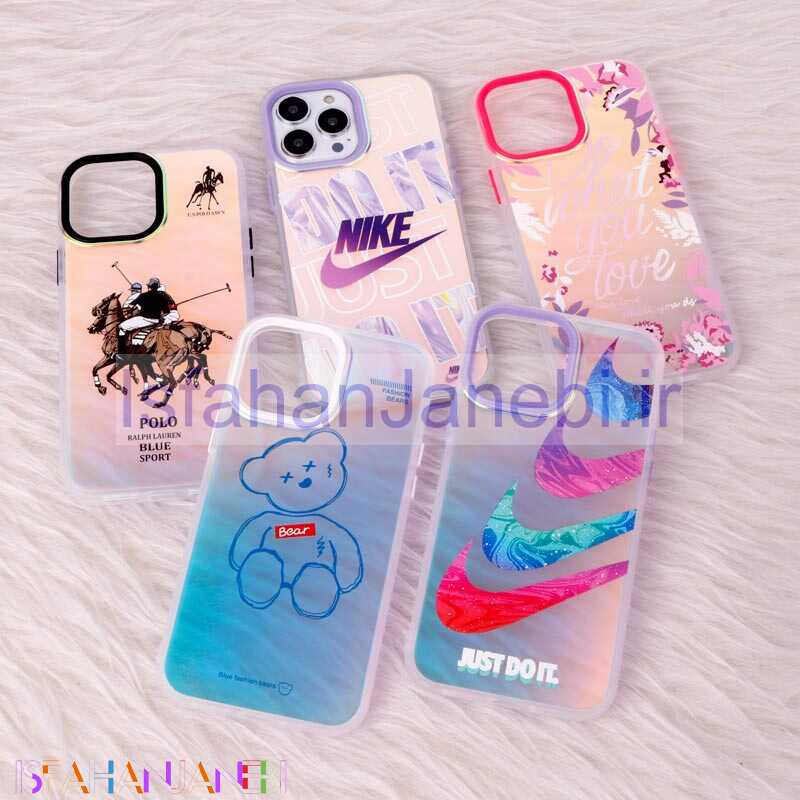 اصفهان جانبی-قاب ضد ضربه هولوگرامی دور لنز رنگی iPhone 13 Pro Max