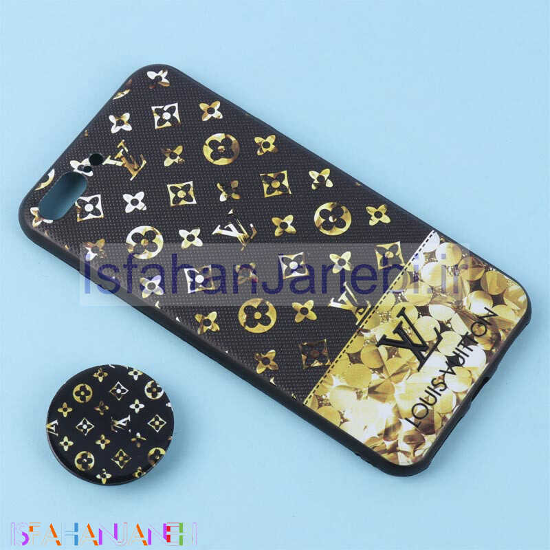 اصفهان جانبی-قاب فانتزی برجسته + پاپ سوکت طرح LV آیفون iPhone 7 Plus / 8 Plus سری F